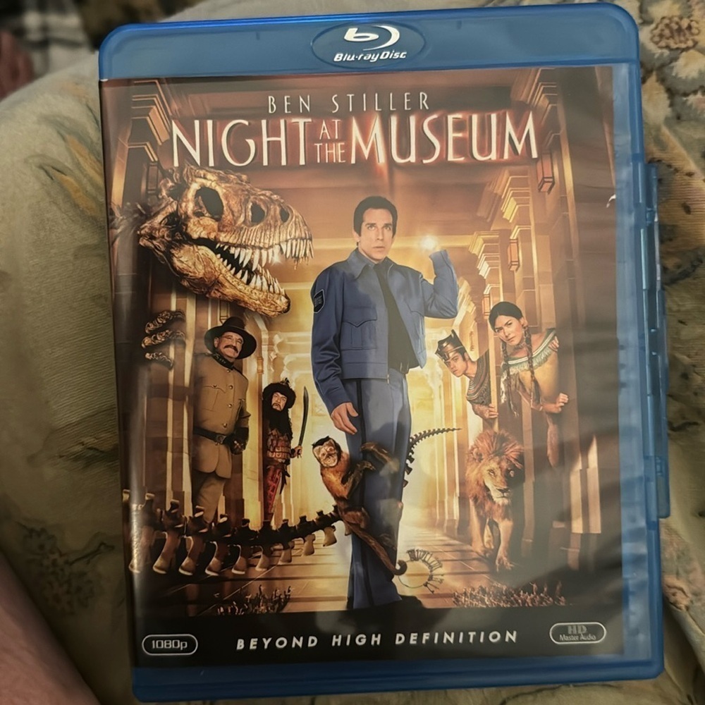 Night at the museum with Ben stiller blue ray disc